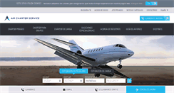 Desktop Screenshot of aircharterservice.es