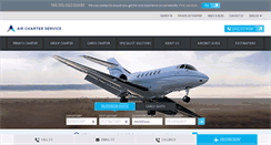 Desktop Screenshot of aircharterservice.co.in